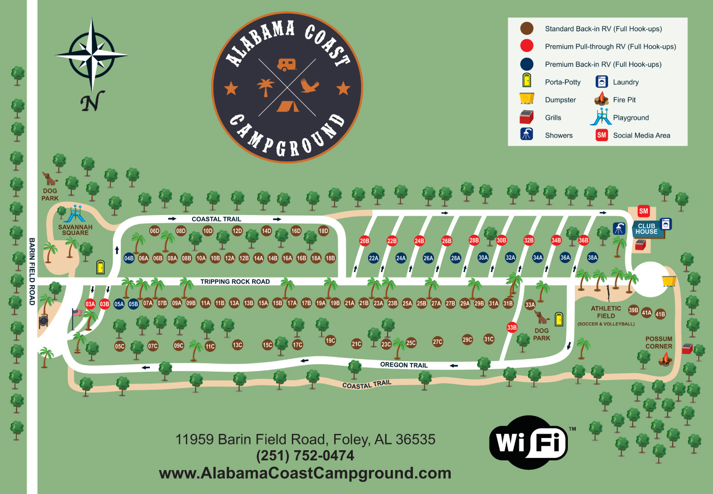 Alabama Coast Site Map